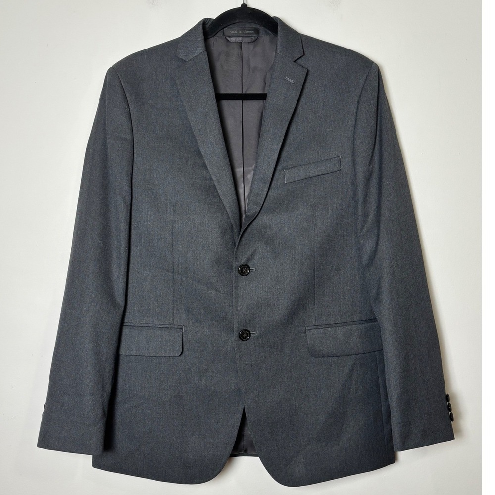 Lauren Ralph Lauren Mens Blazer 20R Charcoal Grey 2-Button Sport Coat Jacket